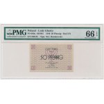 50 Pfennig 1940 - red numerator - PMG 66 EPQ