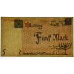 5 Mark 1940 - orange serial number - PMG 64 - cardboard paper