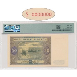 50 zlotých 1946 - MODEL - S 0000000 - PMG 63 - RARE