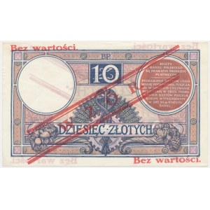 10 zloty 1924 - MODELLO - III EM.A - RARO