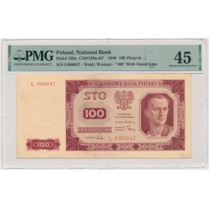 100 złotych 1948 - L - PMG 45