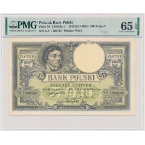 500 PLN 1919 - S.A. - PMG 65 EPQ