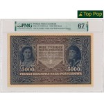 5,000 marks 1920 - III Series A - PMG 67 EPQ