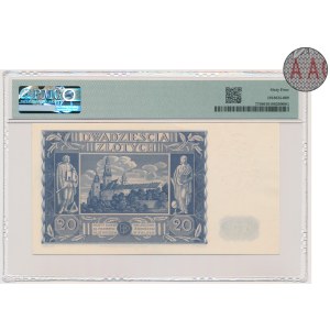 20 złotych 1936 - AA - PMG 64 - pierwsza seria