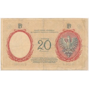 20 gold 1924 - II EM.A - RARE