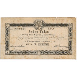 1 thaler 1810 - Potocki - without stamp - RARE