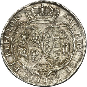 August II the Strong, Thaler Dresden 1723 IGS