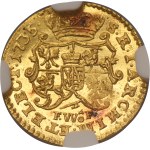Augustus III of Poland, 1/4 Ducat Dresden 1735 FWôF - NGC MS63 - VERY RARE