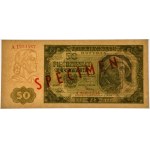 50 zloty 1948 - SPECIMEN - A 12334567/8901234 - PMG 64