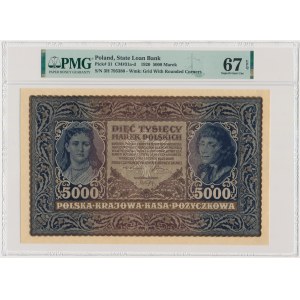 5,000 marks 1920 - III Series H - PMG 67 EPQ