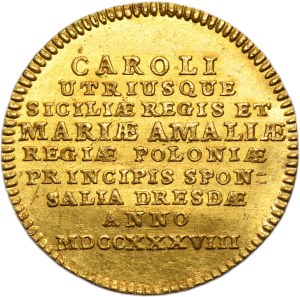 August III Sas, Dukat Drezno 1738 - RZADKI