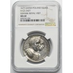 John III Sobieski, Medal visit of the royal couple in Danzig 1677 - NGC MS60 - EXTREMELY RARE, ex. Potocki