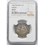 Sigismund III Vasa, 1/4 Thaler Danzig 1626 - P: - NGC AU55