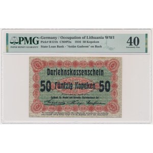 Posen, 50 Kopeken 1916 - long clause (P2a) - PMG 40