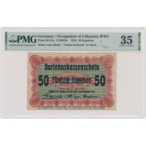 Posen, 50 Kopeken 1916 - long clause (P2b) - PMG 35