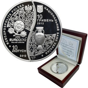 Set, 10 gold and 10 Hryvnia 2012 UEFA (2 pcs.).