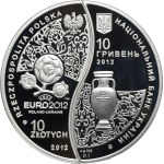 Set, 10 gold and 10 Hryvnia 2012 UEFA (2 pcs.).