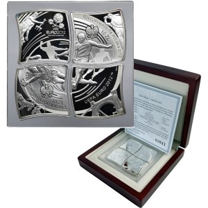 Set, 10 gold 2012 UEFA European Football Championship (4 pieces).