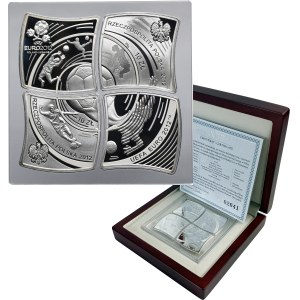 Set, 10 gold 2012 UEFA European Football Championship (4 pieces).