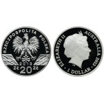 Set, Poland and Australia, 20 zlotych and 1 dollar Kangaroo 2013 (2 pcs.)