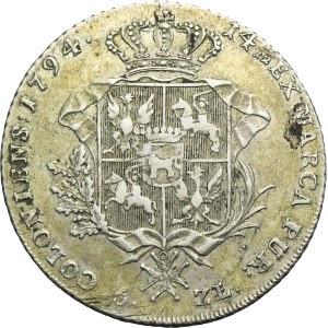 Poniatowski, Thaler 6 zloty Warsaw 1794