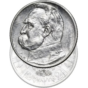 Pilsudski, 2 zloty 1936 - RARE