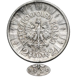 Pilsudski, 2 zloty 1936 - RARE