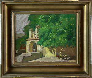 Stanisław CZAJKOWSKI (1878-1954), Wejście do Fary (1948)