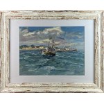Eugeniusz DZIERŻENCKI (1905-1990), Boats at Sea