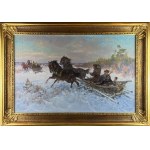 Czesław WASILEWSKI (Ignacy ZYGMUNTOWICZ) (1875 Warsaw - 1947 Łódź), On the hunt