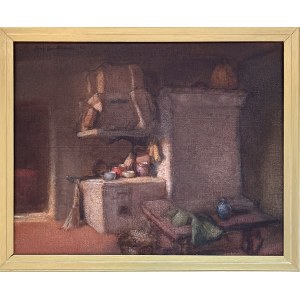 Jerzy GNATOWSKI (1928 Łomża - 2012 Kazimierz Dolny), House with a stove