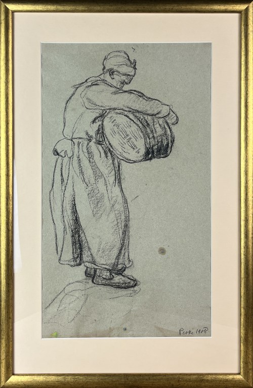 Jean PESKÉ (Jan Mirosław PESZKE) (1870 Gołta - 1949 Le Mans), Kobieta z koszem