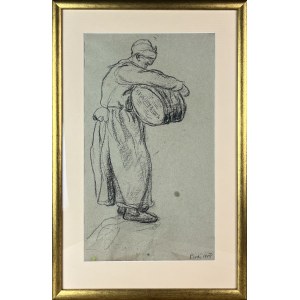 Jean PESKÉ (Jan Mirosław PESZKE) (1870 Gołta - 1949 Le Mans), Kobieta z koszem