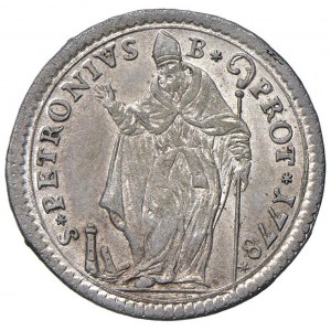 Bologna - Pius VI (1775-1799) Muraiola da 4 Bolo...