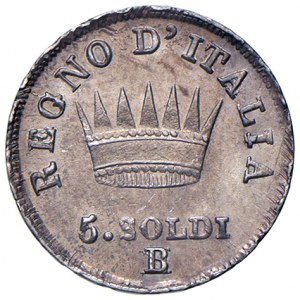 Bologna - Napoleon I (1805-1814) 5 Soldi 1812,...