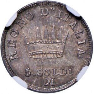 Milano - Napoleone I (1805-1814) 5 Soldi 1812 -...