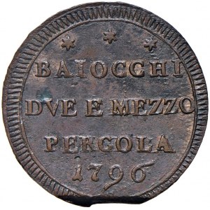 Pergola - Pio VI (1775-1799) Sampietrino da 2 B...
