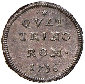 Rzym - Klemens XII (1730-1740) Quattrino 1738 ...