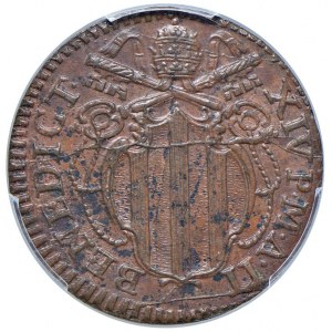 Rome - Benoît XIV (1740-1758) Mezzo Baiocco ...