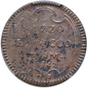 Rome - Benoît XIV (1740-1758) Mezzo Baiocco ...