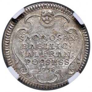 Roma - Clemente XIII (1758-1769) Grosso del pos...