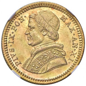 Roma - Pio IX (1846-1870) 2,5 Scudi 1857 an. XI...