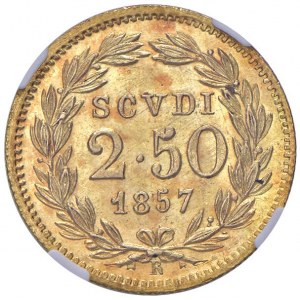 Roma - Pio IX (1846-1870) 2,5 Scudi 1857 an. XI...