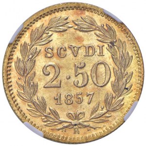 Rome - Pius IX (1846-1870) 2.5 Scudi 1857 an. XI...