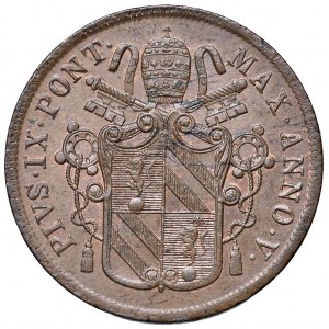 Roma - Pio IX (1846-1870) 5 Baiocchi 1851 an. V...