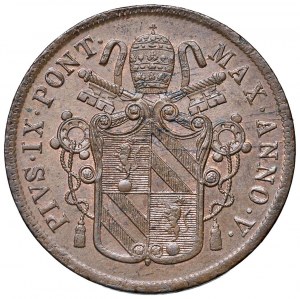 Rzym - Pius IX (1846-1870) 5 Baiocchi 1851 an. V...