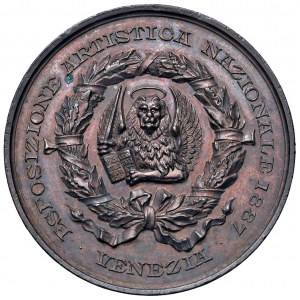 Venice - Medal 1887 art exhibition no...