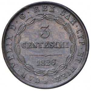 Savoie - Charles Felix (1821-1831) 3 Cents 1...
