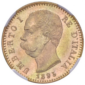 Savoy - Umberto I (1878-1900) 20 Lire 1893 - M...