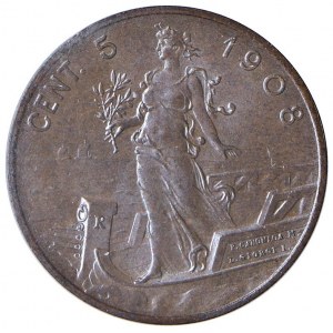 Savoie - Victor Emmanuel III (1900-1946) 5 Ce...